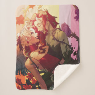 Harley Quinn en Poison Ivy Pride Comic Hoesje Sherpa Deken