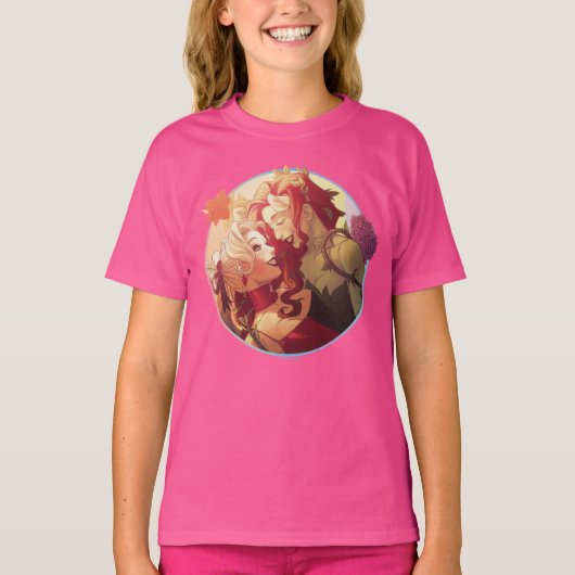 Harley Quinn en Poison Ivy Pride Comic Hoesje T-shirt (Voorkant)