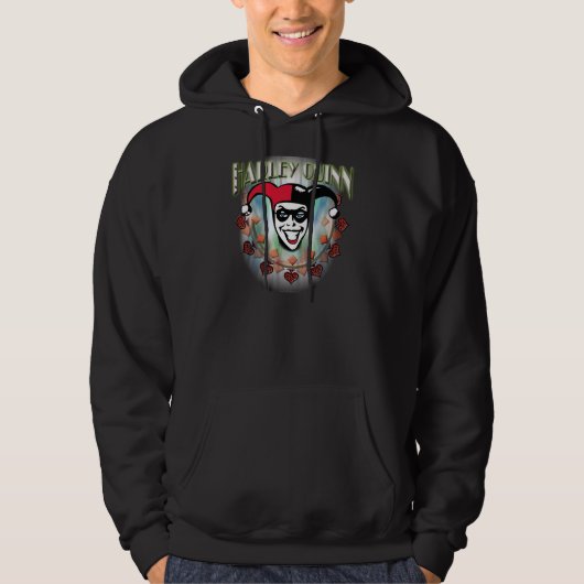 Harley Quinn - Face en Logo Hoodie (Voorkant)