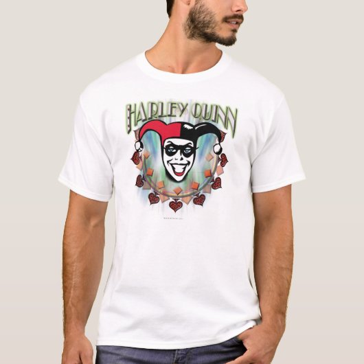 Harley Quinn - Face en Logo T-shirt (Voorkant)