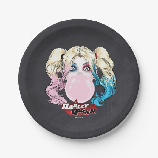 Harley Quinn Girls Chalkboard Birthday Papieren Bordje (Voorkant)