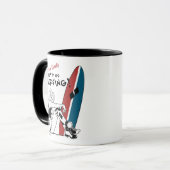 Harley Quinn - Laten we gaan surfen Mok (Voorkant links)