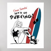 Harley Quinn - Laten we gaan surfen Poster (Voorkant)
