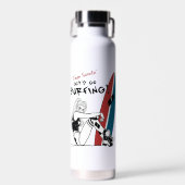 Harley Quinn - Laten we gaan surfen Waterfles (Voorkant)