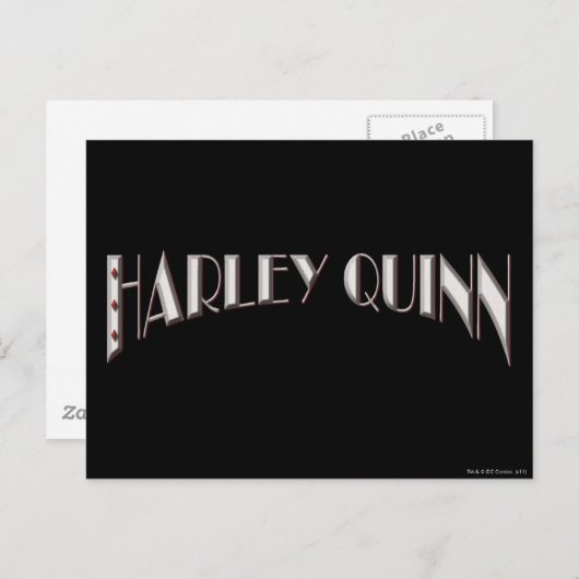 Harley Quinn - Logo Briefkaart (Voorkant / Achterkant)