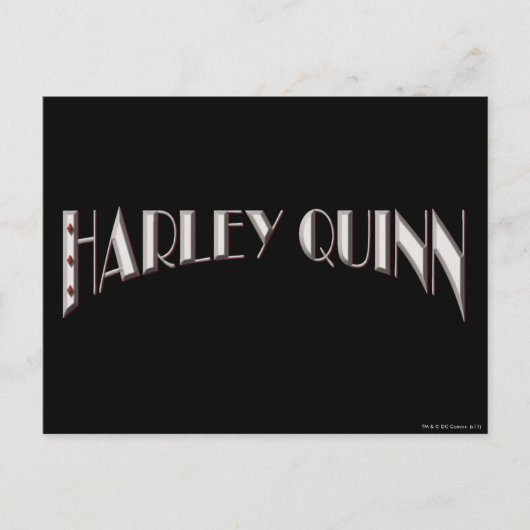 Harley Quinn - Logo Briefkaart (Voorkant)