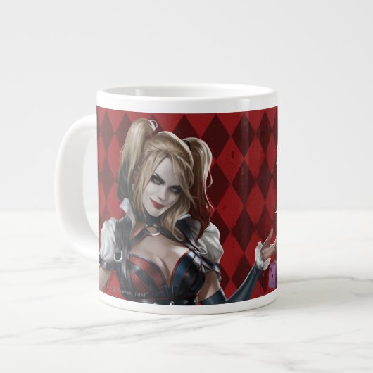 Harley Quinn met Fuzzy Dice Grote Koffiekop (Links)
