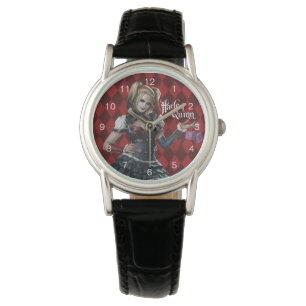 Harley Quinn met Fuzzy Dice Horloge
