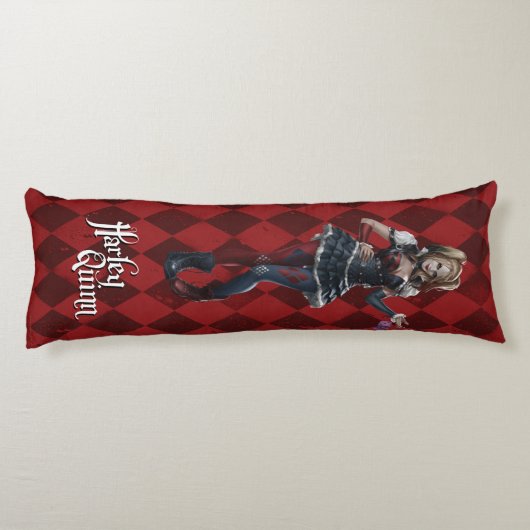 Harley Quinn met Fuzzy Dice Lichaamskussen (Achterkant)