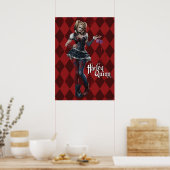 Harley Quinn met Fuzzy Dice Poster (Keuken)