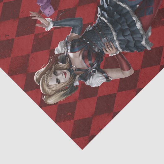 Harley Quinn met Fuzzy Dice Tissuepapier (Detail)