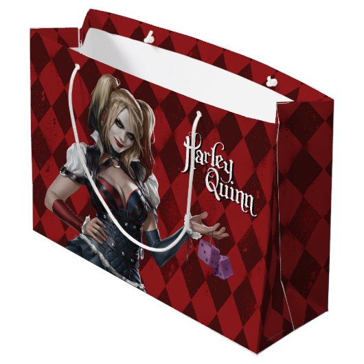 Harley Quinn Met Fuzzy Dobbelstenen Large Cadeautasje (Achterkant Gekanteld)