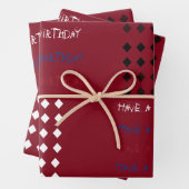 Harley Quinn Monster Birthday Wrapping Paper (In situ)