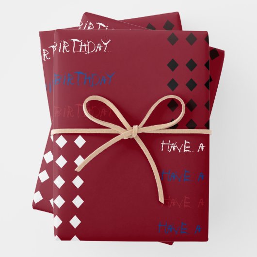 Harley Quinn Monster Birthday Wrapping Paper (In situ)