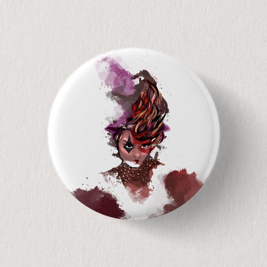 Harley Quinn  Ronde Button 3,2 Cm (Voorkant)