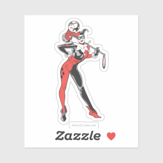 Harley Quinn With Mallet Sticker (Vel)