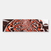 Harley Quinn's peppermint Candycan Kust Fractals Bumpersticker (Voorkant)