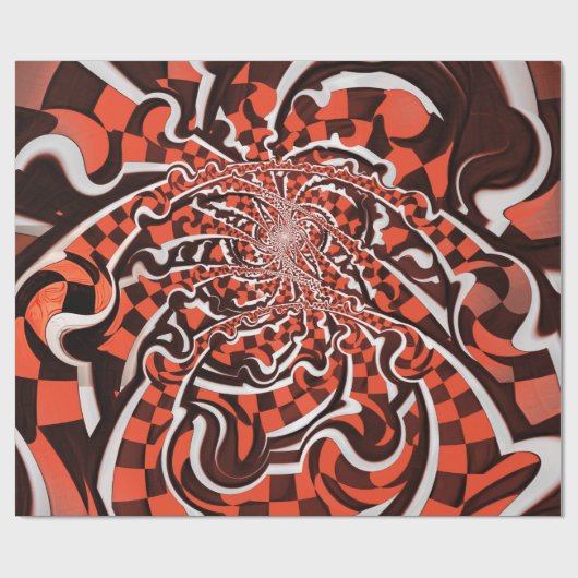 Harley Quinn's peppermint Candycan Kust Fractals Cadeaupapier (Vlak)