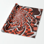 Harley Quinn's peppermint Candycan Kust Fractals Cadeaupapier (Uitgerold)
