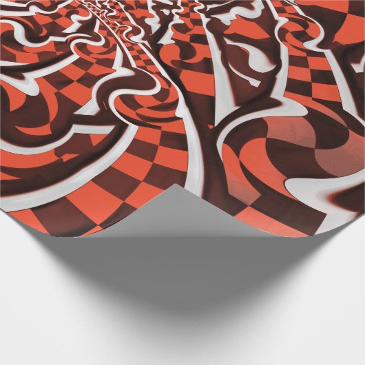 Harley Quinn's peppermint Candycan Kust Fractals Cadeaupapier (Hoek)