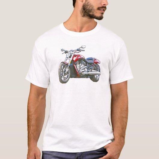 Harley VRSCF V Rod Hand Painted Art Brush Shirt (Voorkant)