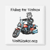 Harley Wolf Square Magnet (Voorkant)