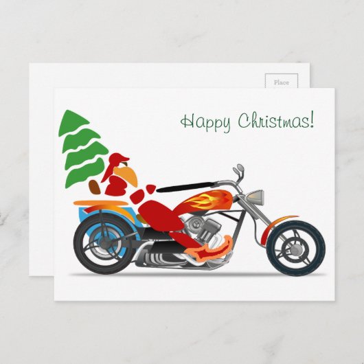 „harleyKerstmis" Feestdagenkaart (Voorkant / Achterkant)