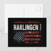 Harlingen Texas Briefkaart (Voorkant / Achterkant)