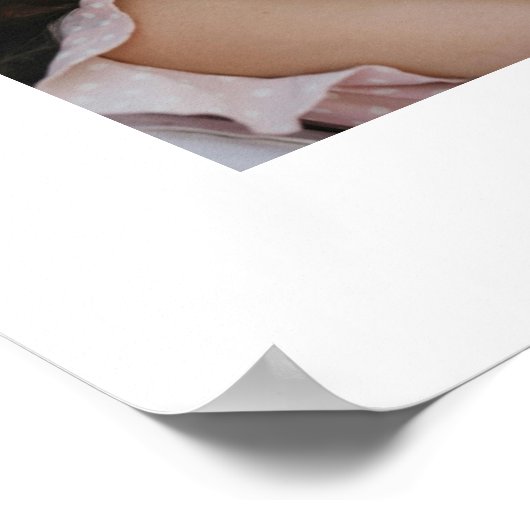 HARLOW 1st Birthday Welkome Baby Foto's 18x24 Poster (Hoek)