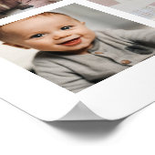HARLOW 1st Birthday Welkome Baby Foto's 18x24 Poster (Hoek)