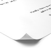 HARLOW Advice and Wishes Wedding Sign Poster (Hoek)