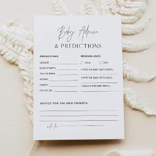 HARLOW Baby shower Advice and Predications Kaart