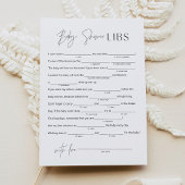 HARLOW Baby shower Lib vult het lege spel in, 5x7 Kaart