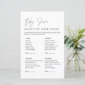 HARLOW Baby shower Wat is er op je telefoonspel? (Staand voorkant)