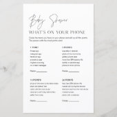 HARLOW Baby shower Wat is er op je telefoonspel? (Voorkant)