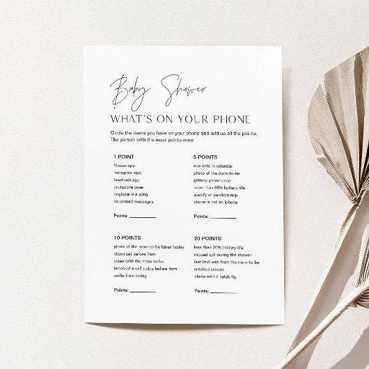 HARLOW Baby shower wat op Uw Kaart van het Spel va