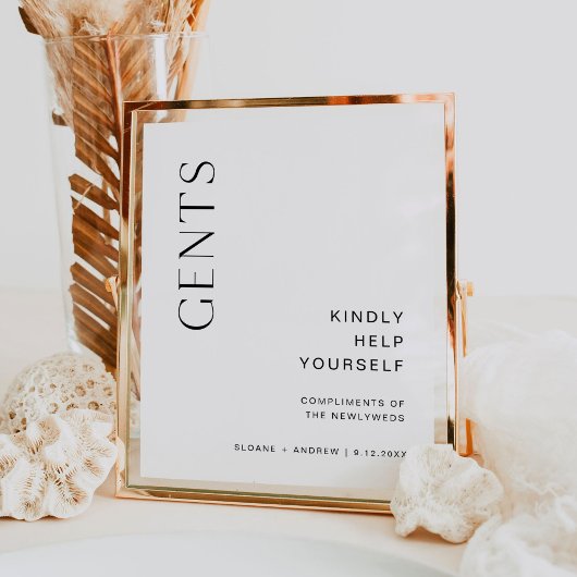 HARLOW Bathroom Basket Wedding Sign Mannen Room Poster