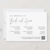 HARLOW Bel iedereen behalve de Kaart Bride en Groo (Voorkant)