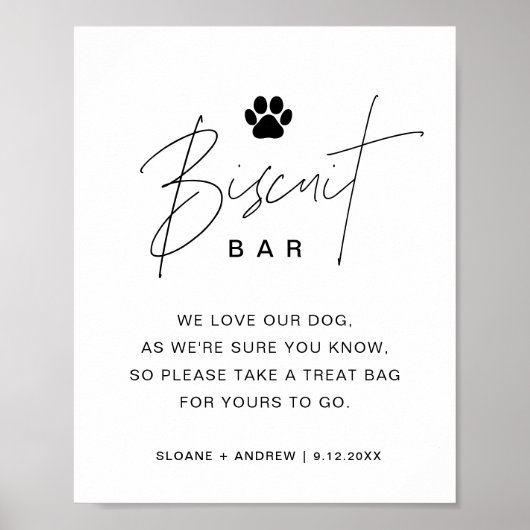 HARLOW Biscuit Bar Pet Weddenschap Poster (Voorkant)