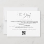 HARLOW Bold Modern QR Code Weduwenkaart Kaart (Voorkant)