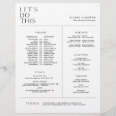 HARLOW-bridal tijdlijn, reisroute en details (Voorkant)