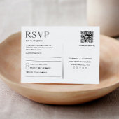 HARLOW Bruiloft RSVP QR Code Briefkaart