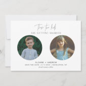 HARLOW Childhood Foto Save the Date Notice Kaart (Voorkant)