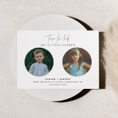 HARLOW Childhood Foto Save the Date Notice Kaart