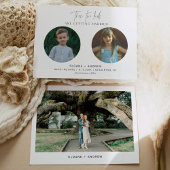 HARLOW Childhood Foto Save the Date Notice Kaart