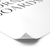 HARLOW Cornhole Board Guest Book Sign Poster (Hoek)