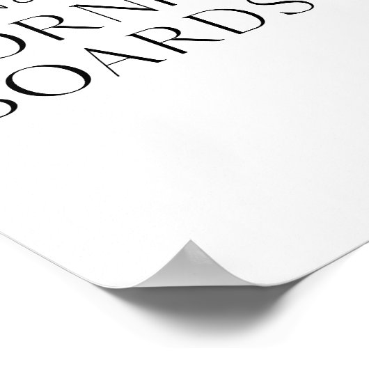 HARLOW Cornhole Board Guest Book Sign Poster (Hoek)