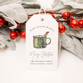 HARLOW Cozy Hot Cocaca Kerstfamilie Cadeaulabel