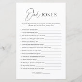 HARLOW Dad Jokes Baby shower Game (Voorkant)