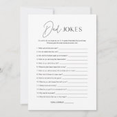 HARLOW Dad Jokes Baby shower Game Kaart (Voorkant)